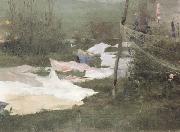 Drying Laundry (nn02) Helene Schjerfbeck